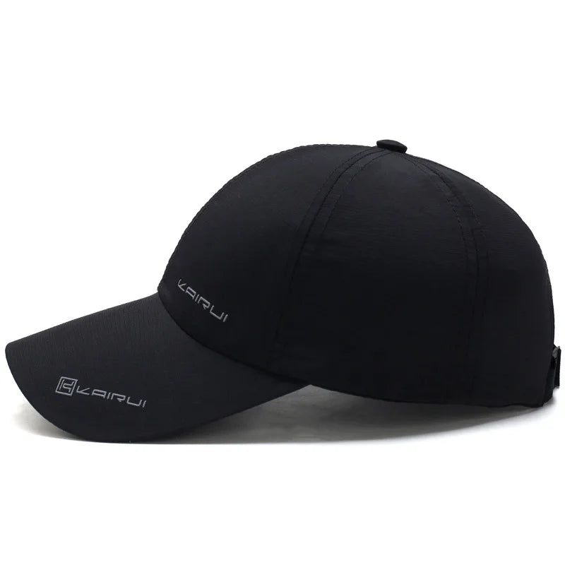 Quick Dry Baseball Caps for Men Black Adjustable Women Running Cap Casual Hat Breathable Summer Mesh Sport Hats 2023