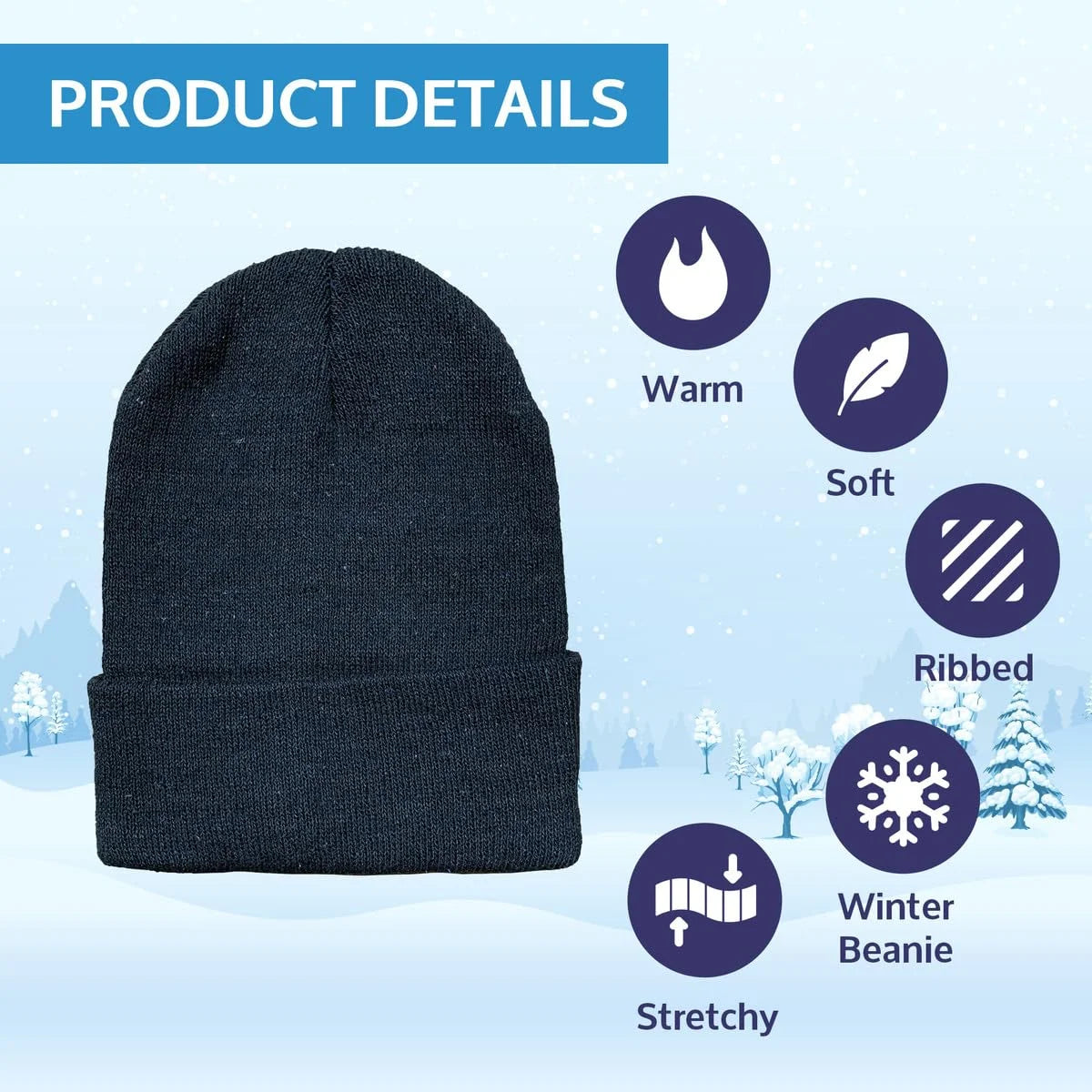 Winter Beanies Wholesale Bulk Cold Weather Unisex Hat