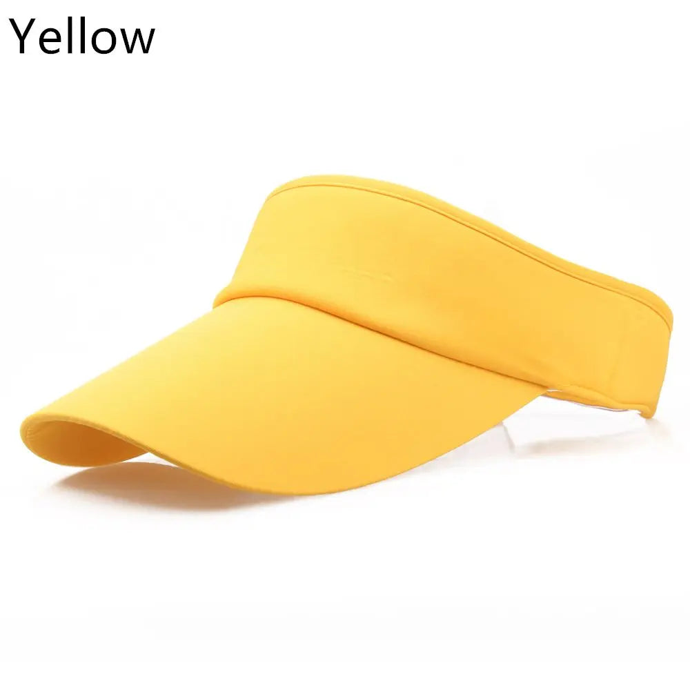 Men Women Hat Vizor Sun Visor Adjustable Sports Tennis Golf Headband Cap Unisex