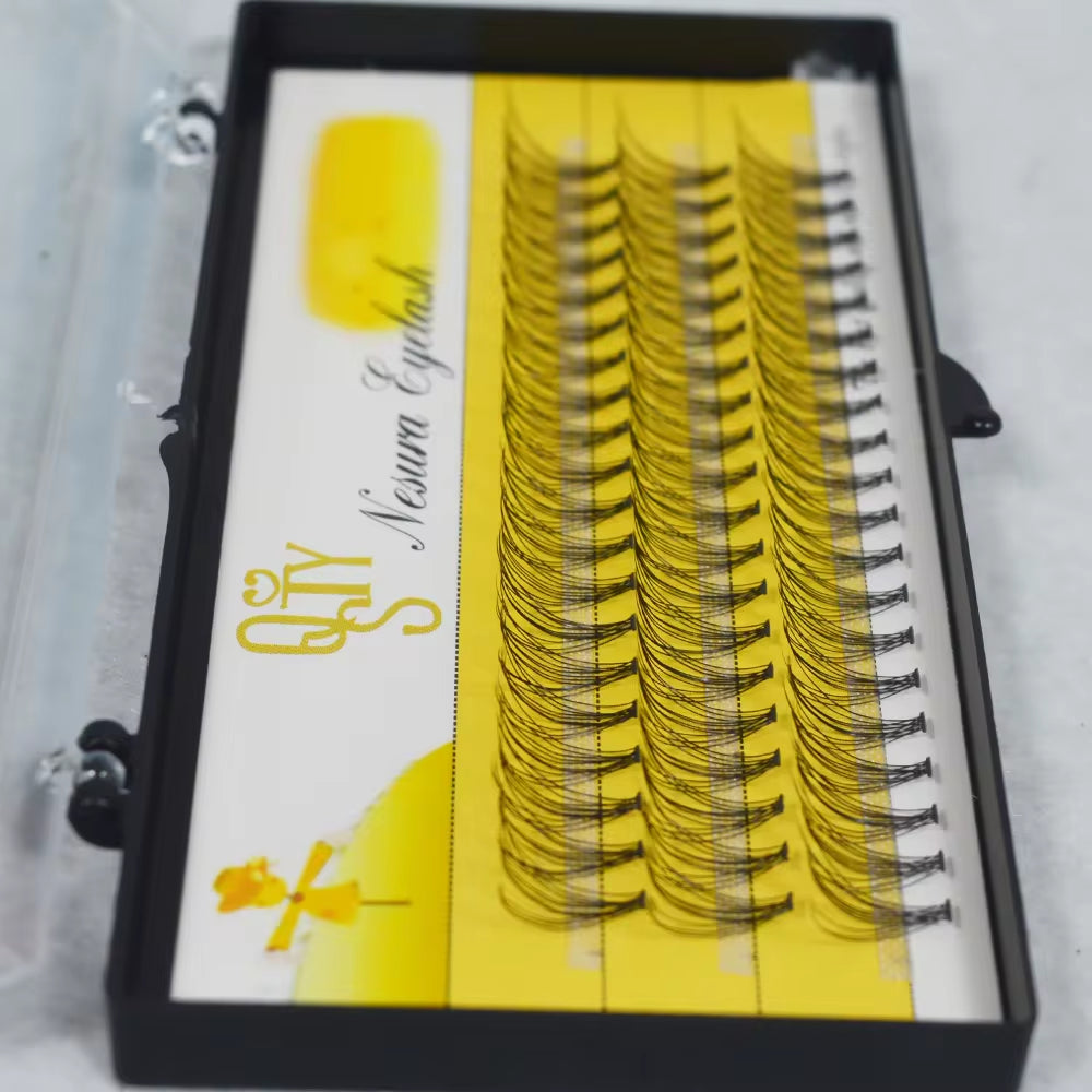 1 Box 60 Clusters 10/20D Extension Eyelashes, Individual Eyelashes, Natural Thick False Eyelashes, , Individual Eyelash Bunche