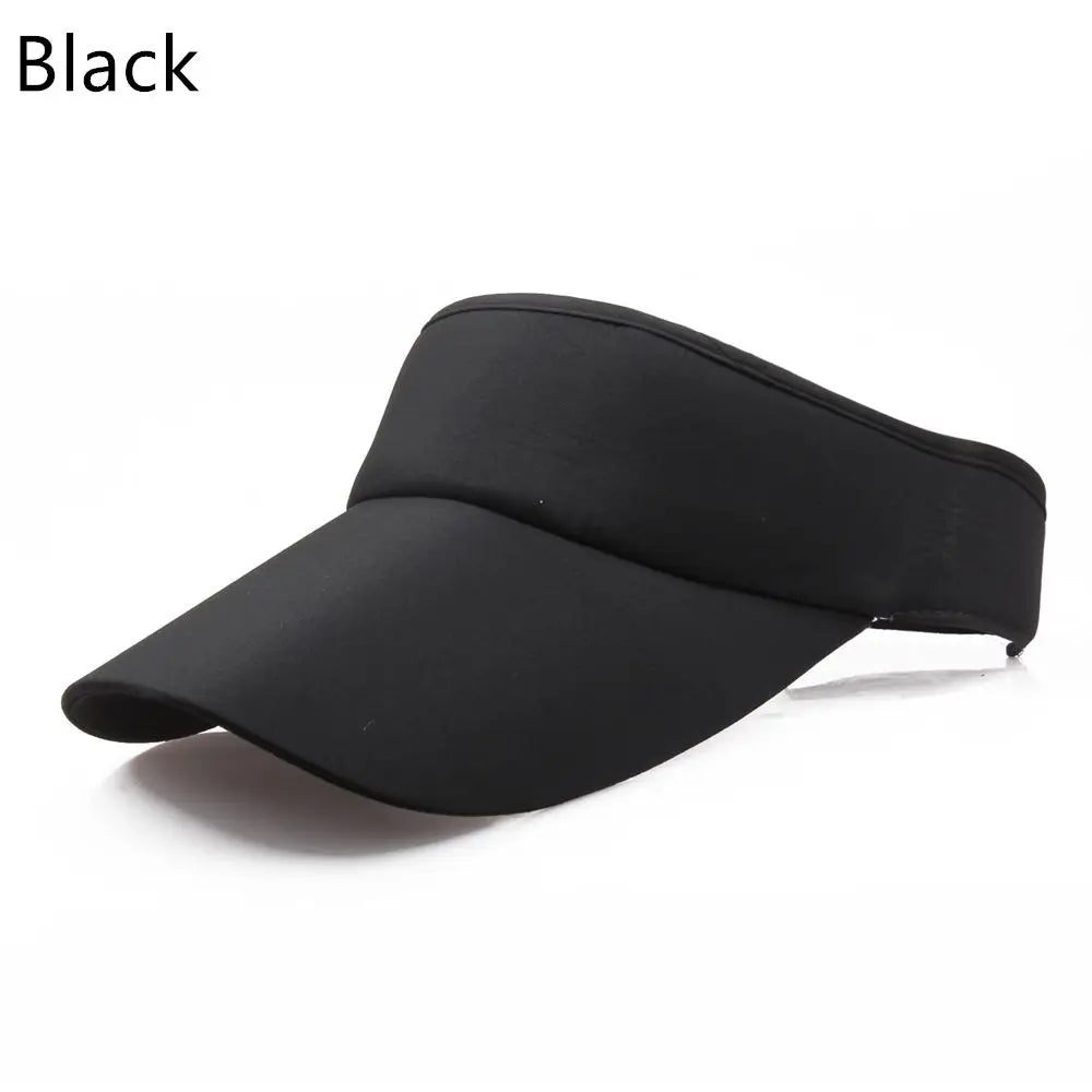 Men Women Hat Vizor Sun Visor Adjustable Sports Tennis Golf Headband Cap Unisex