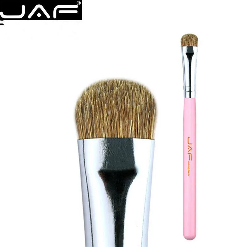 JAF 7Pcs Makeup Brush Set High Quality Eyeshadow Eyebrow Eye Brushes Natural Animal Hair Make up Brush Cosmetic Tool 25#701