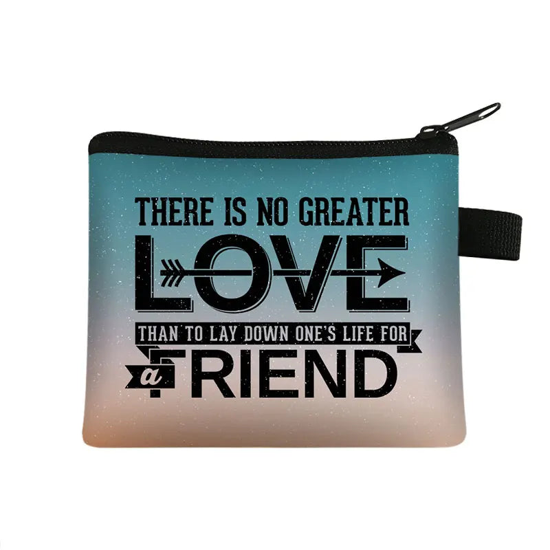 Christian Bible Verse Coin Purse Women Wallet the Lord Sustains Me Money Bag Small Handbag Floral Purses ID Credit Card Holder