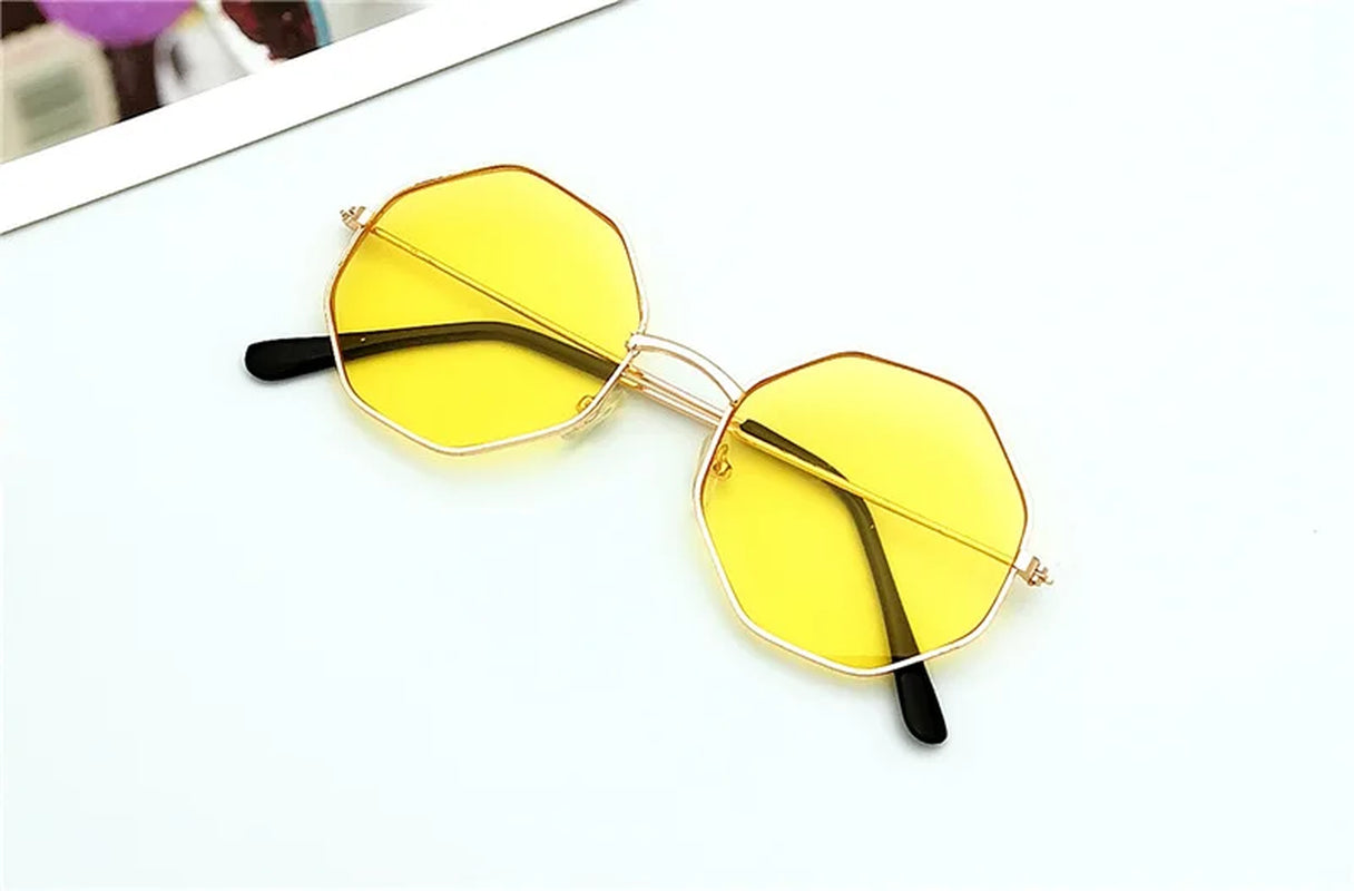 Ocean Sunglasses Ladies round Irregular Sunglasses Travel Vacation Sunscreen Sunglasses Elegant and Delicate Sunglasses