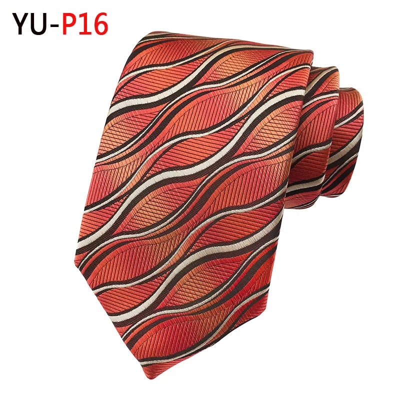 New 8Cm Striped Dark Tie Business Casual Silk Luxury Mens Neck Ties Wedding Party Neck Tie Formal Dress Neck Tie