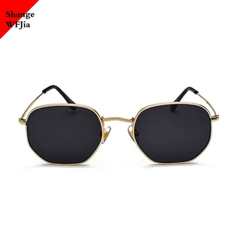 HOT Men Hexagon Sunglases Women Brand Driving Shades Male Sunglasses for Men'S Glasses Gafas De Sol UV400