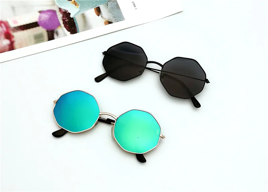 Ocean Sunglasses Ladies round Irregular Sunglasses Travel Vacation Sunscreen Sunglasses Elegant and Delicate Sunglasses