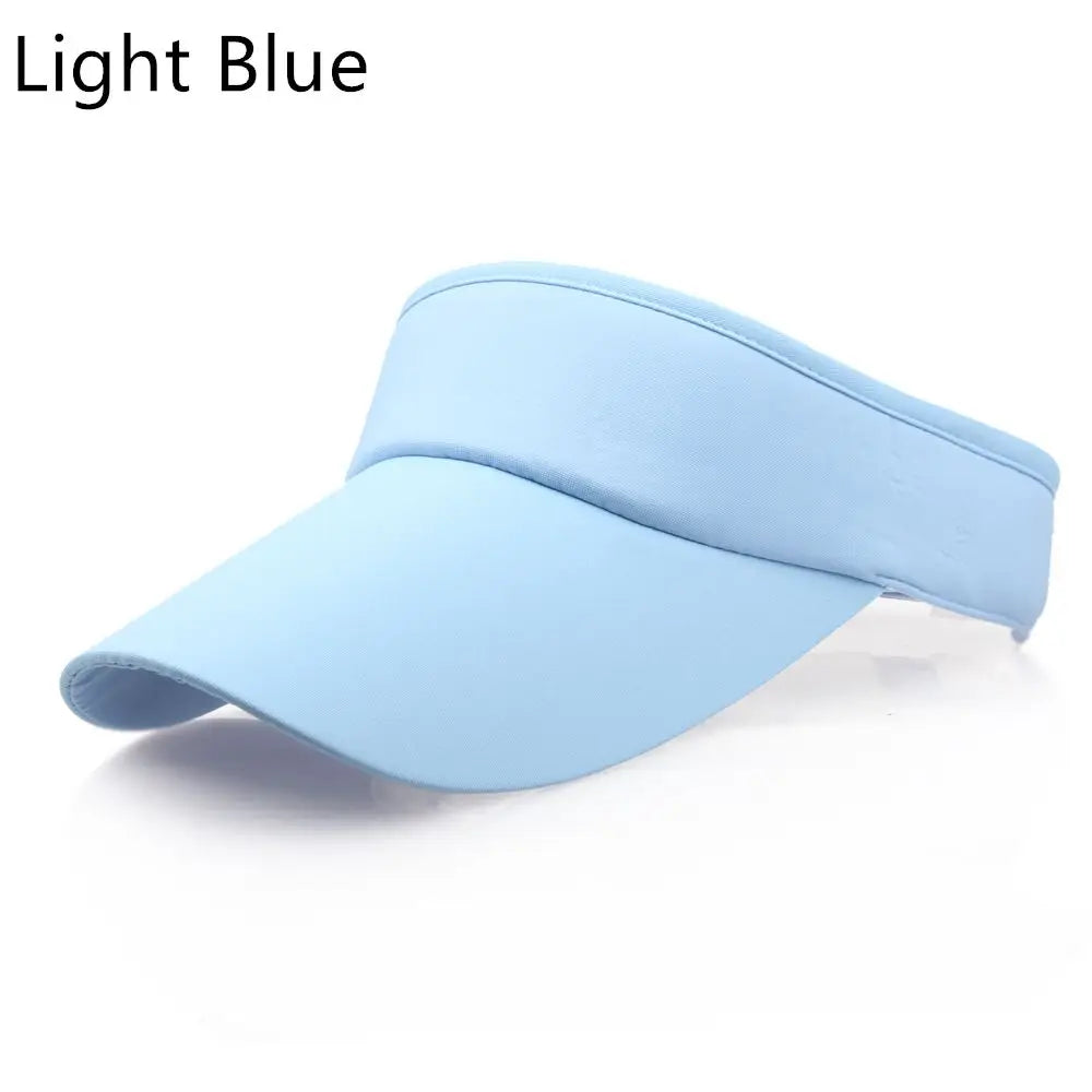 Men Women Hat Vizor Sun Visor Adjustable Sports Tennis Golf Headband Cap Unisex