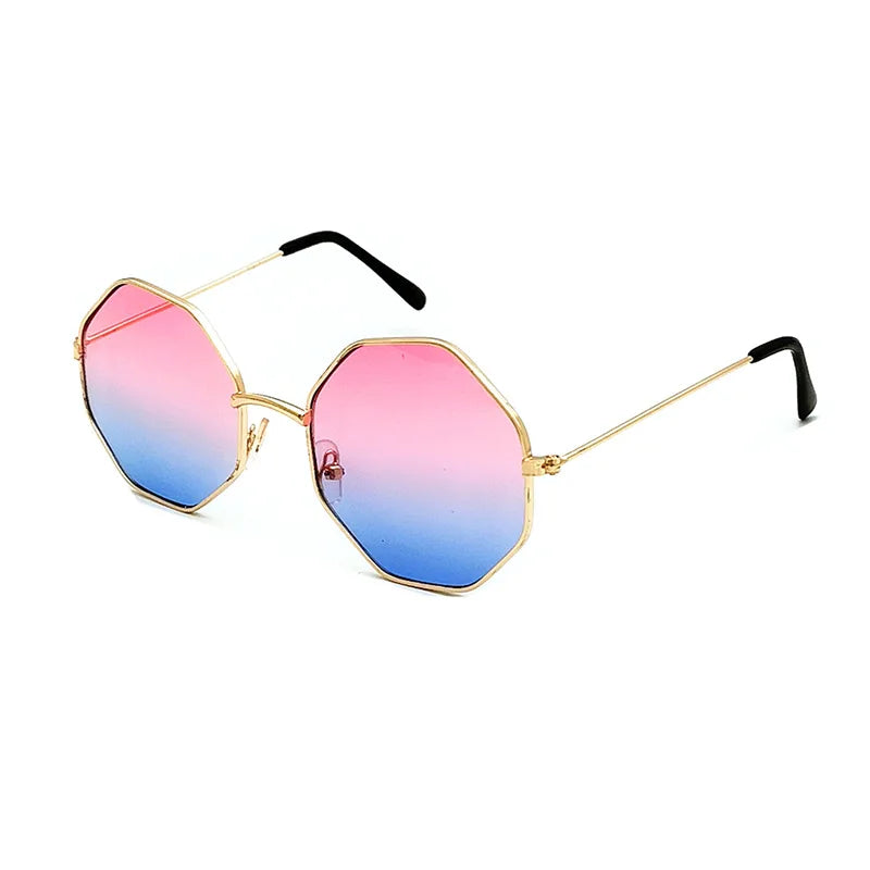 Ocean Sunglasses Ladies round Irregular Sunglasses Travel Vacation Sunscreen Sunglasses Elegant and Delicate Sunglasses