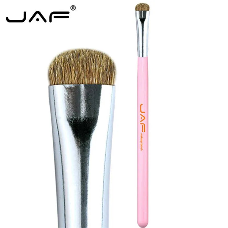 JAF 7Pcs Makeup Brush Set High Quality Eyeshadow Eyebrow Eye Brushes Natural Animal Hair Make up Brush Cosmetic Tool 25#701