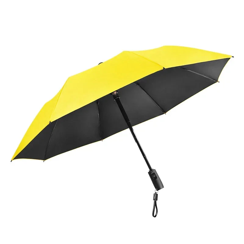 Upscale USB Chargeable Foldable Umbrella with Fan Beach Parasol Creative Portable UV Umbrella Folding Beach Umbrella Outdoor