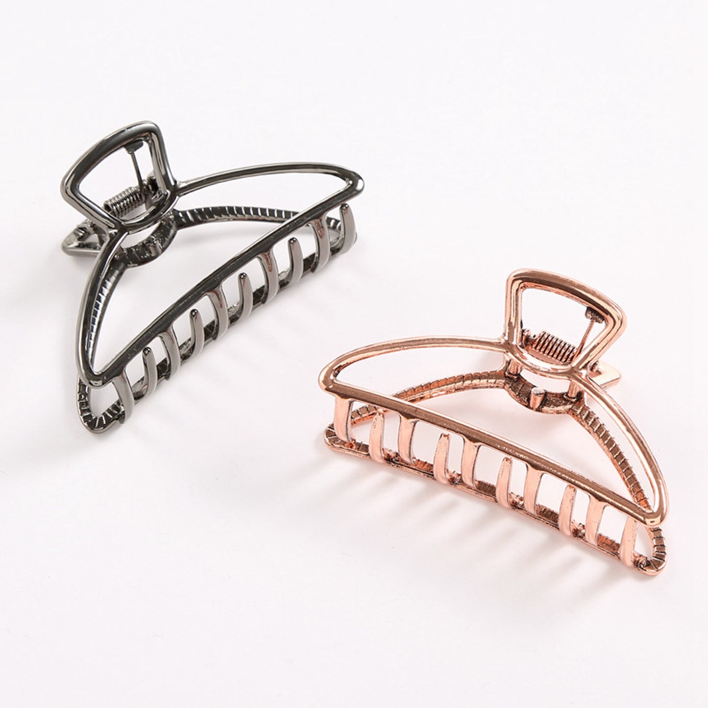 4Pcs/Set Large Metal Hair Claw Clips Hair Catch Barrette Jaw Clamp for Women Half Bun Hairpins for Thick Hair